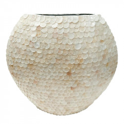 Vase rund, 32cm, creme