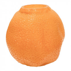 Appelsin glasvase, 17cm, orange