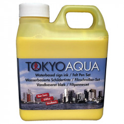 Skilteblæk (Tokyo-Aqua), vandbaseret vandfast/lugtfri, UV-stabil