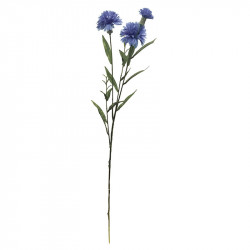 Kornblomst, blålilla, 68cm ,kunstig blomst