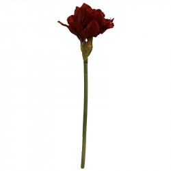 Amaryllis, rød, 63cm, kunstig blomst