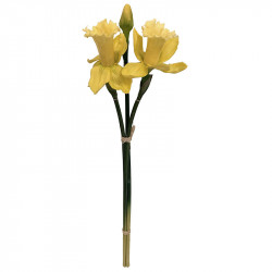 Påskliljor i knippe 3 st, gul, H52cm, konstgjord blomma