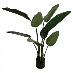 Strelitzia Nicolai plante, 120cm, 8 blade, kunstig plante