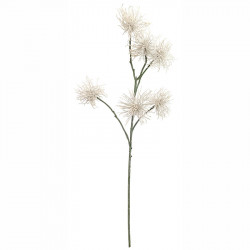 Krysantemum, 6 blomster, hvid, 80cm kunstig blomst