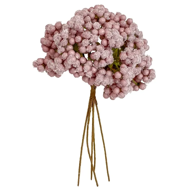 Buy Bær på gren, pink, 24cm, kunstig gren