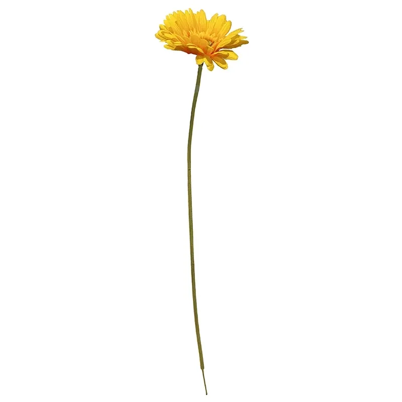 Buy Gerbera, gul, 50cm, kunstig blomst