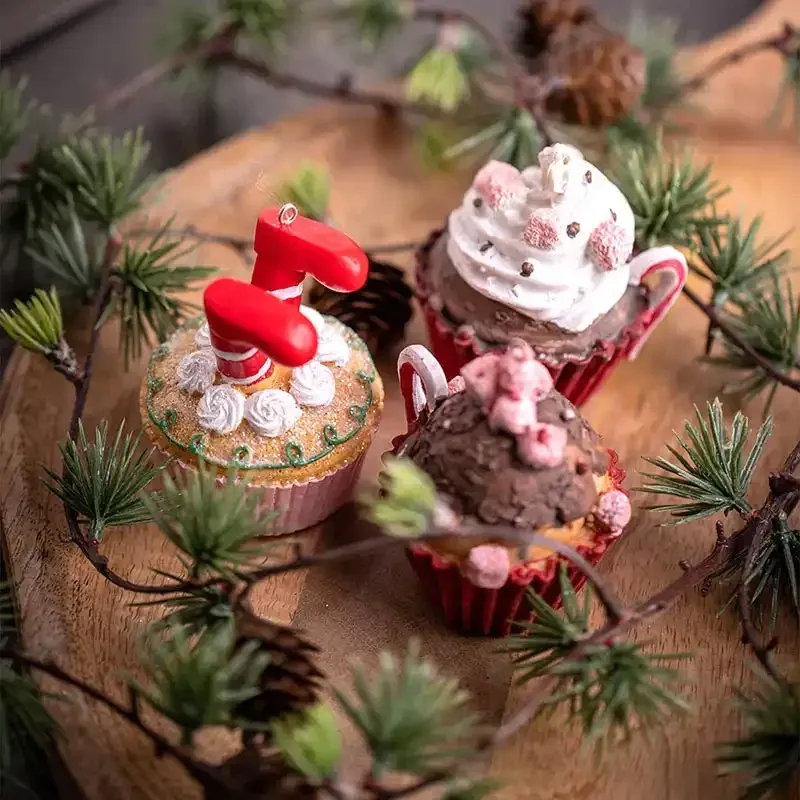 Buy Juletræspynt, cupcake m chokolade, 9cm
