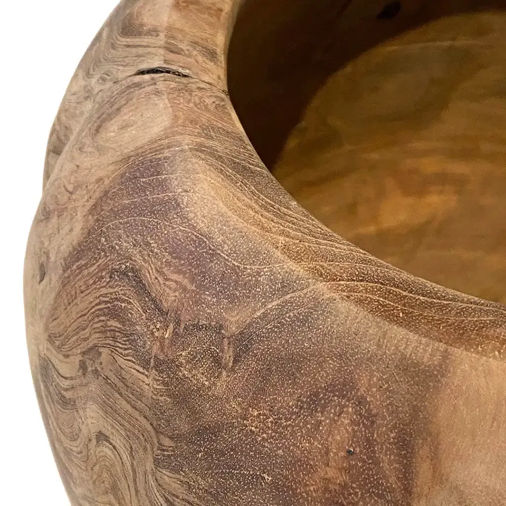 Buy Krukke / Skål i træ, 28cm