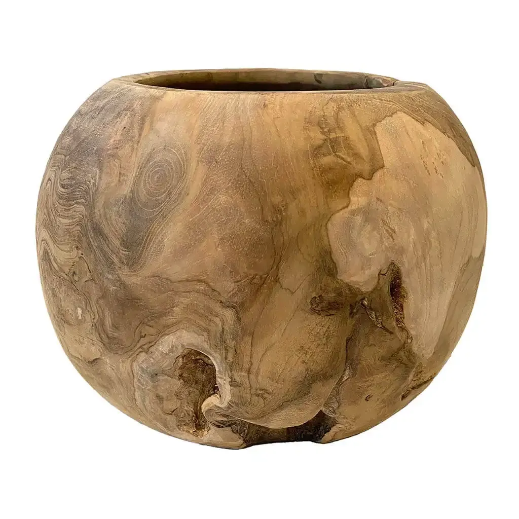 Buy Krukke / Skål i træ, 28cm