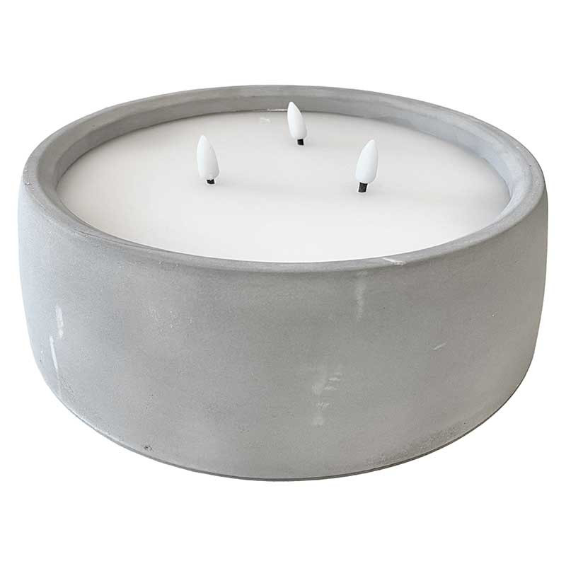 Buy LED lys i cement krukke, 20cm