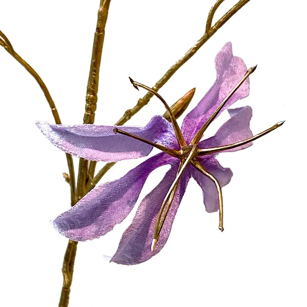 Buy Lilje på guld stilke, 108cm, kunstig blomst
