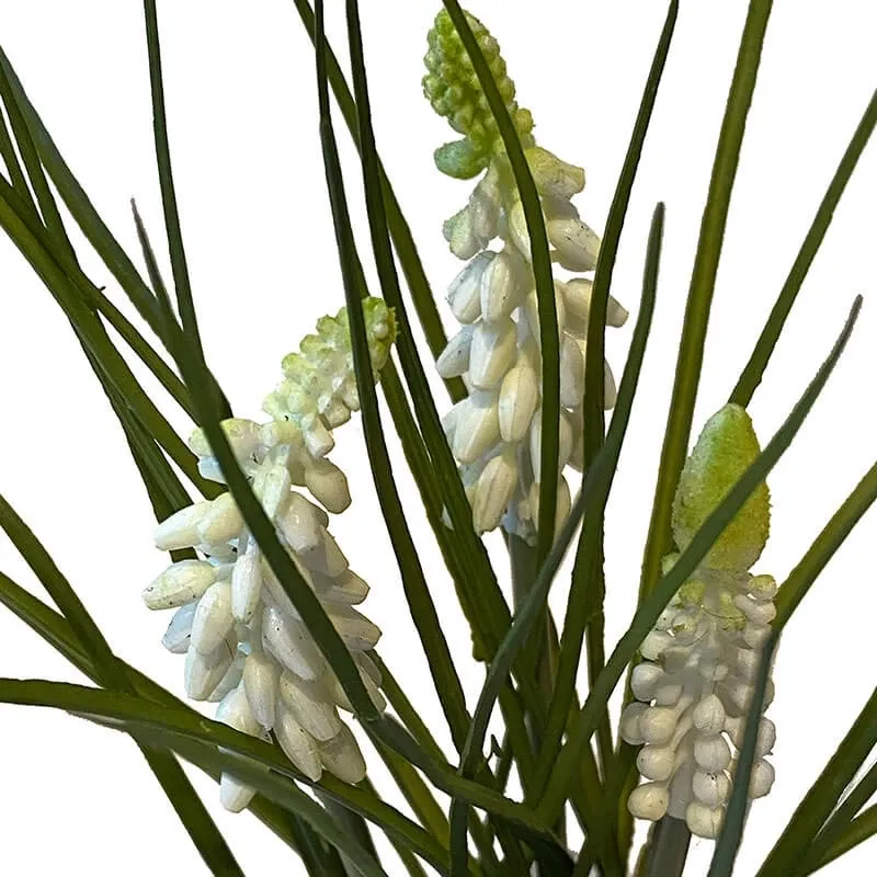 Buy Perlehyacint i potte, hvid, 23cm, kunstig