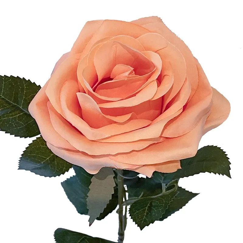Buy Rose Dijon orange, 64cm, kunstig blomst