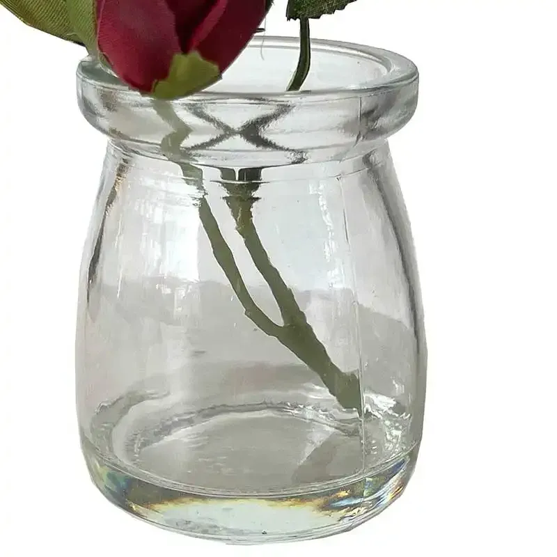 Buy Rose i glas, rød, 12cm, kunstig blomst
