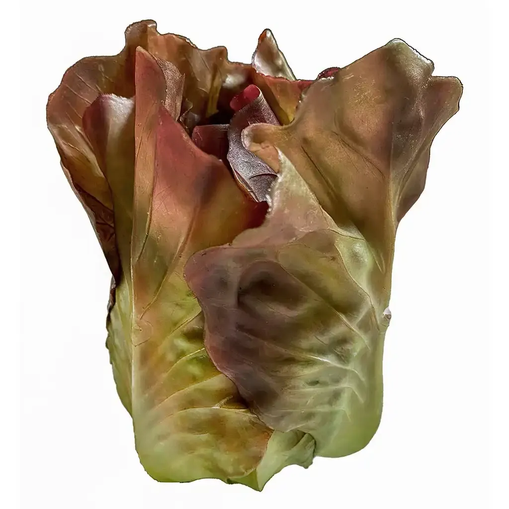 Buy Salathoved, grøn/rød, 11cm, kunstig mad