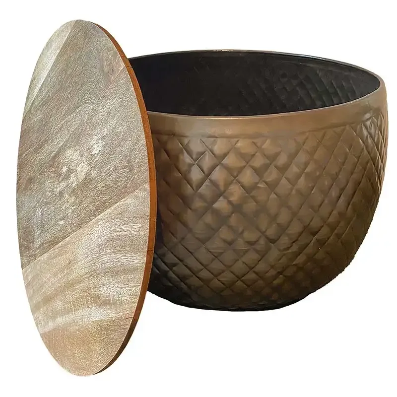 Buy Sideborde metal, sæt a 2, antik guld