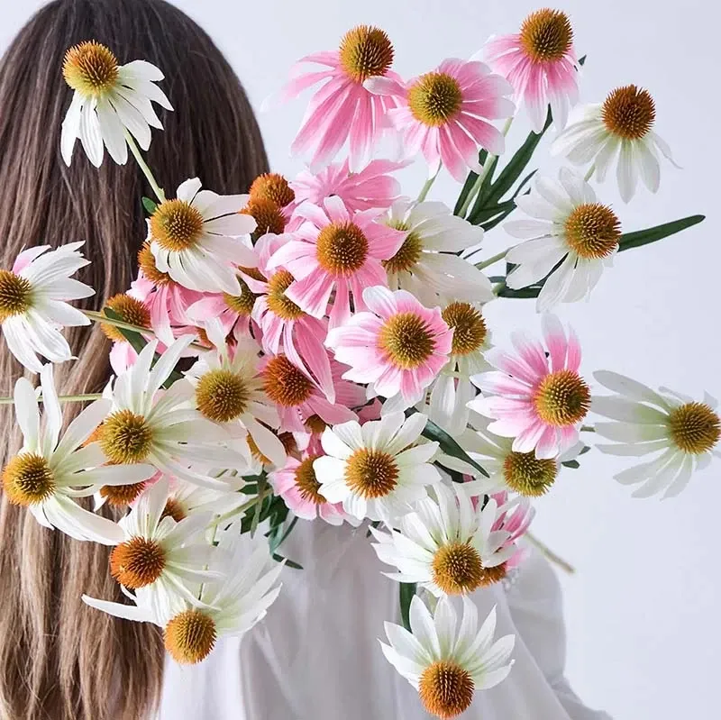 Buy Solhat, creme, 90cm, Rudbeckia, kunstig blomst