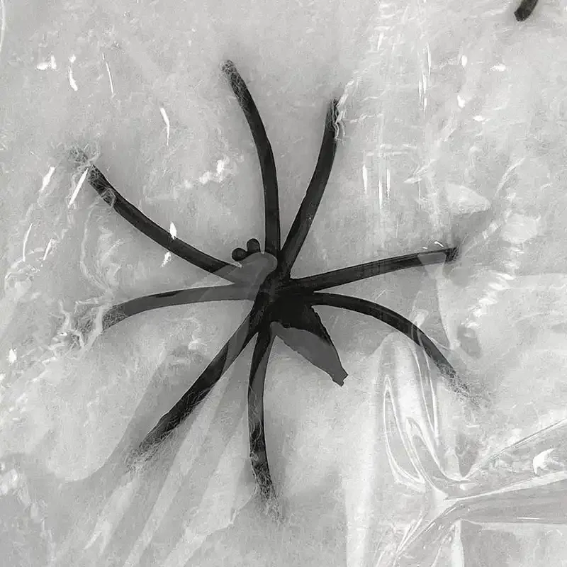 Buy Spindelvæv, 20g m 3 edderkopper, hvid