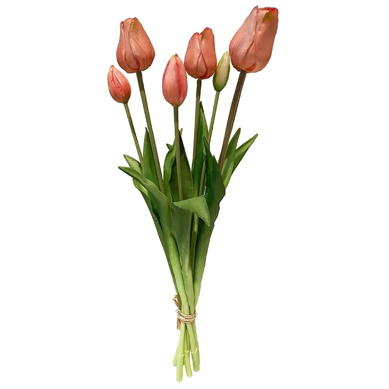 Buy Tulipanbuket, 47cm med 7 blomster fersken