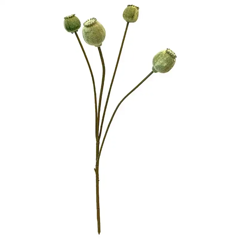 Buy Valmue på stilk, grøn, 59cm, kunstig blomst