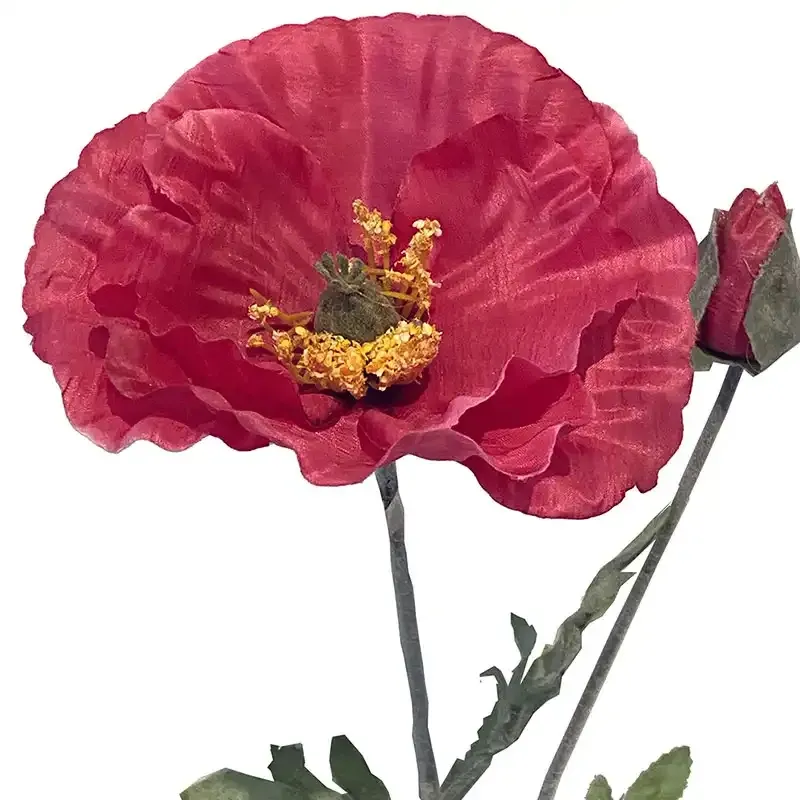Buy Valmue på stilk, lyserød, 70cm, kunstig blomst