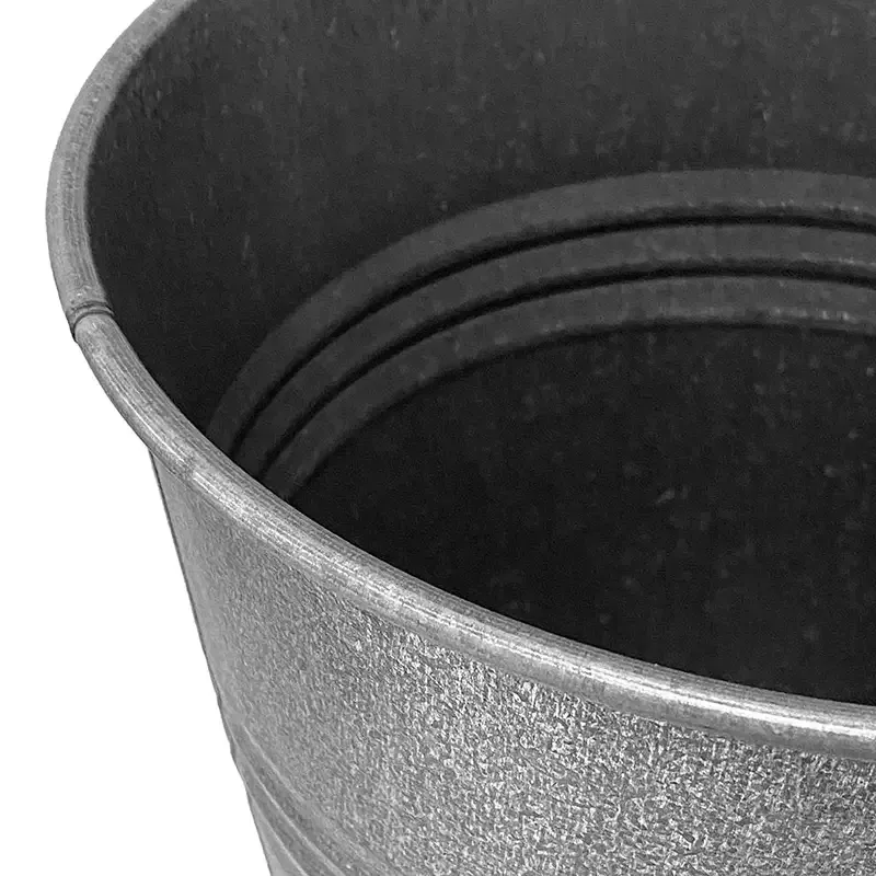 Buy Vase / Gulvvase i metal, 40cm, mat grå