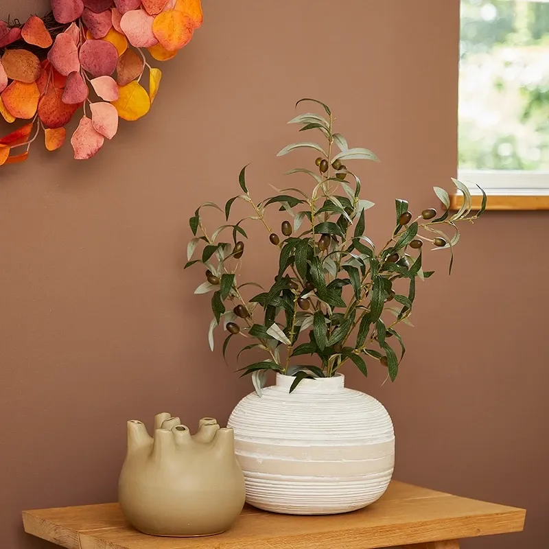 Buy Vase, beige keramik, Ø18cm