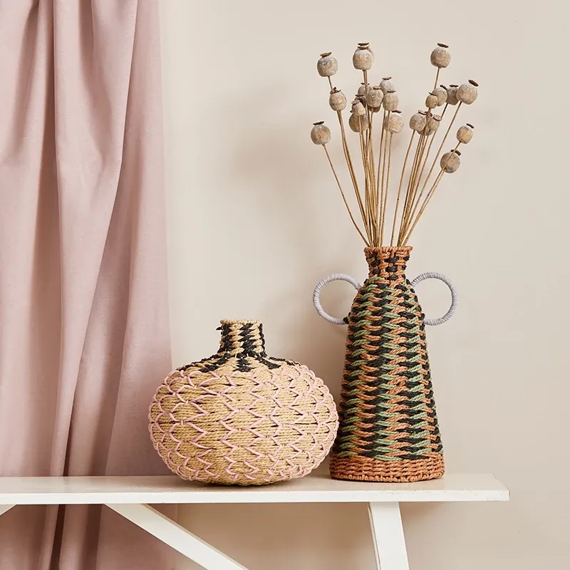 Buy Vase, håndlavede, flettede, H27cm