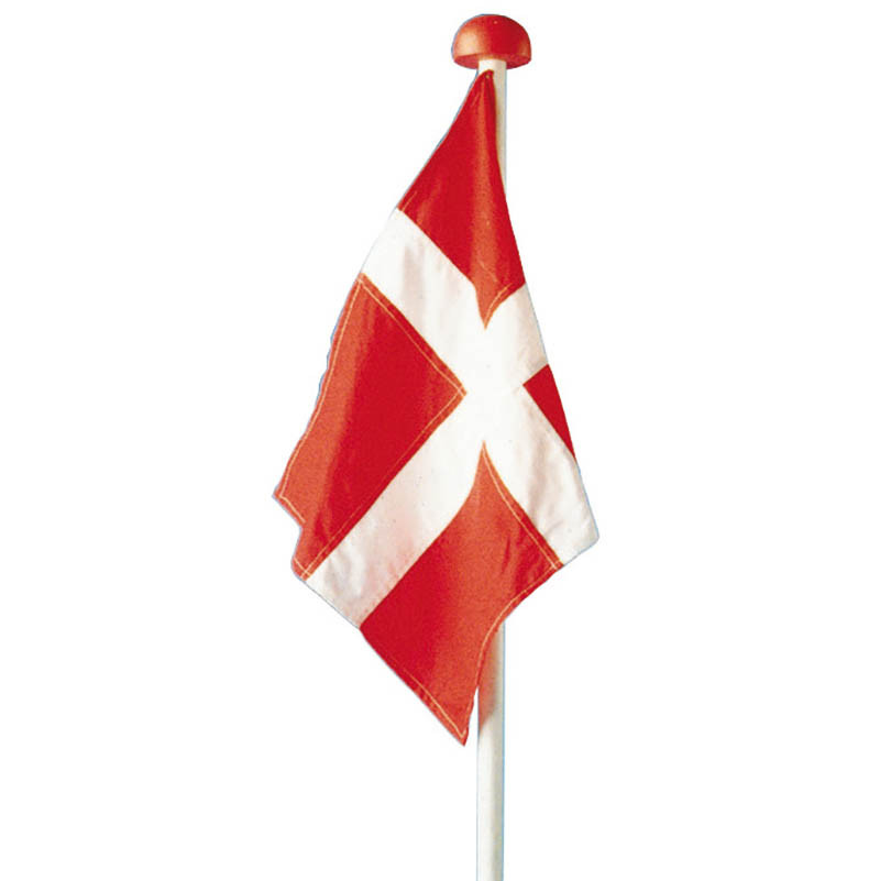 Flagstang med krydsfod til fest eller fødselsdag