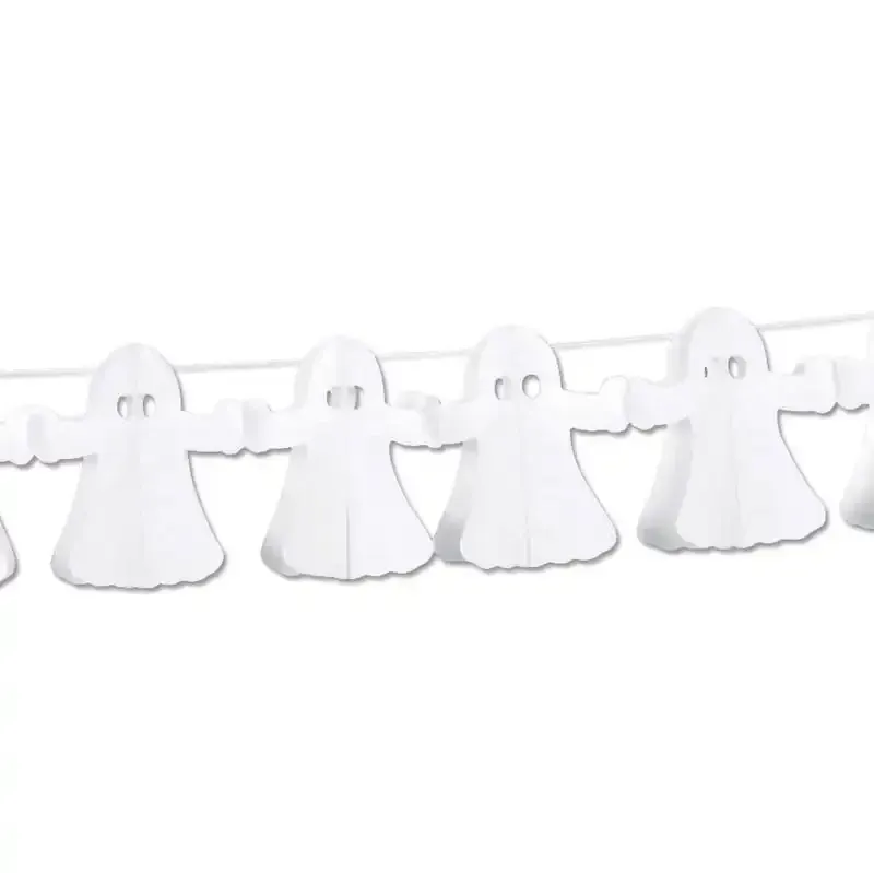 Halloween ranke med hvide spøgelser - fra Brøndsholm