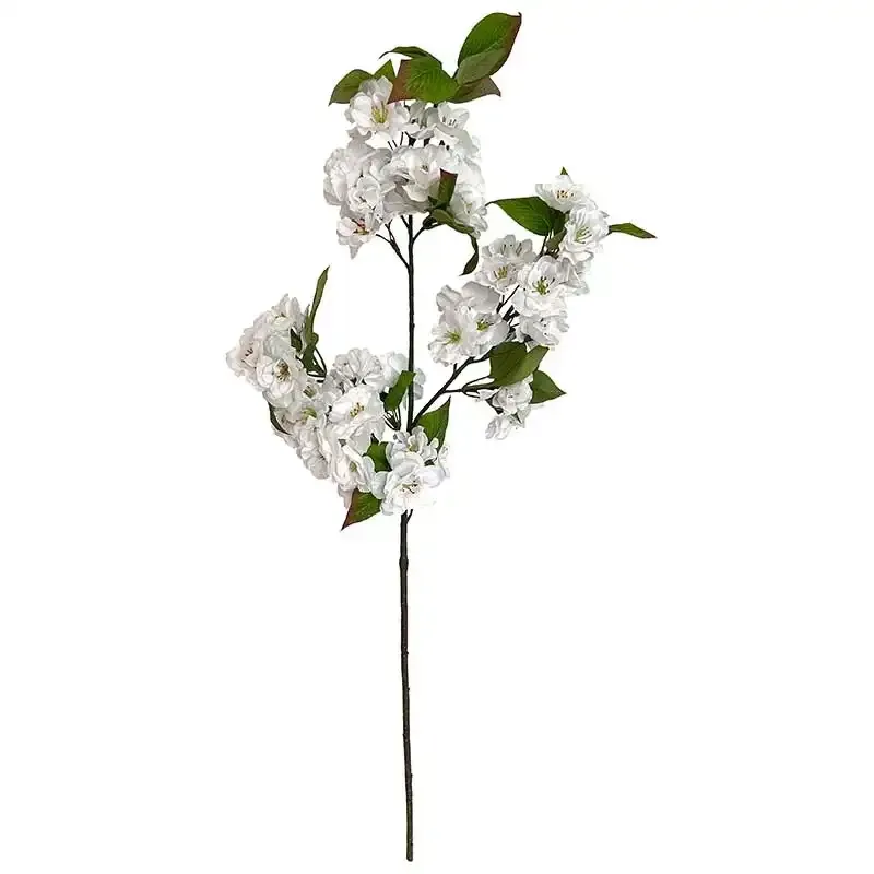 Køb Æblegren, hvid blomst, 80cm, kunstig gren hos Brondsholm.dk