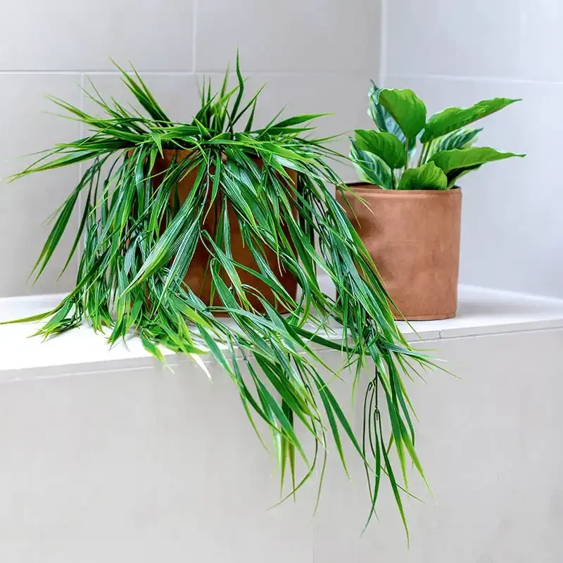 Køb Græs hænger, 80cm, UV, kunstig plante hos Brondsholm.dk
