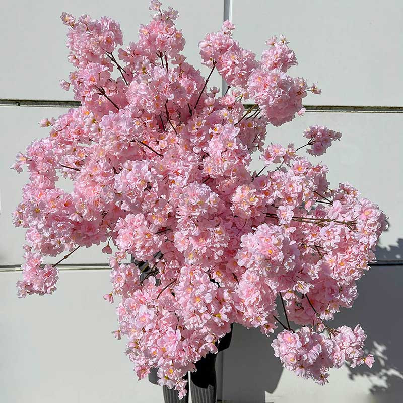 Køb Kirsebærgren, lyserød, 84cm, kunstig blomst hos Brondsholm.dk