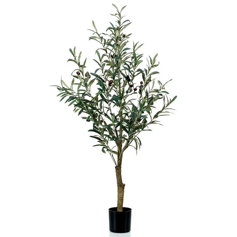 Køb Oliventræ i potte, 115cm, kunstig plante hos Brondsholm.dk