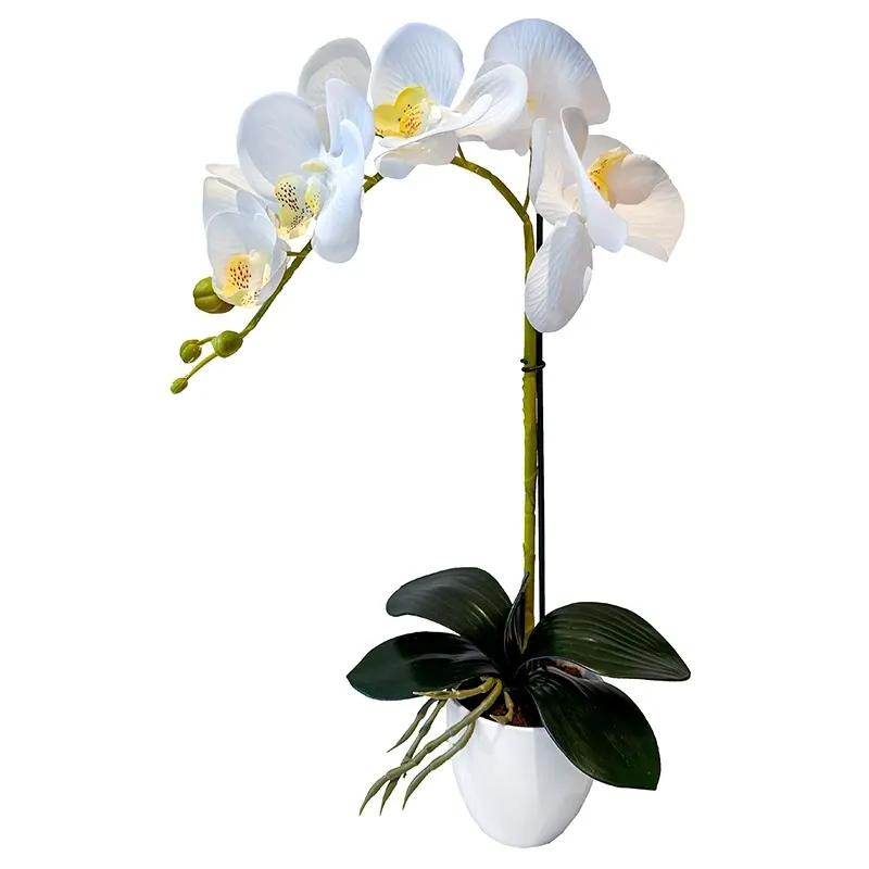 Køb Orkide i potte, kunstig blomst