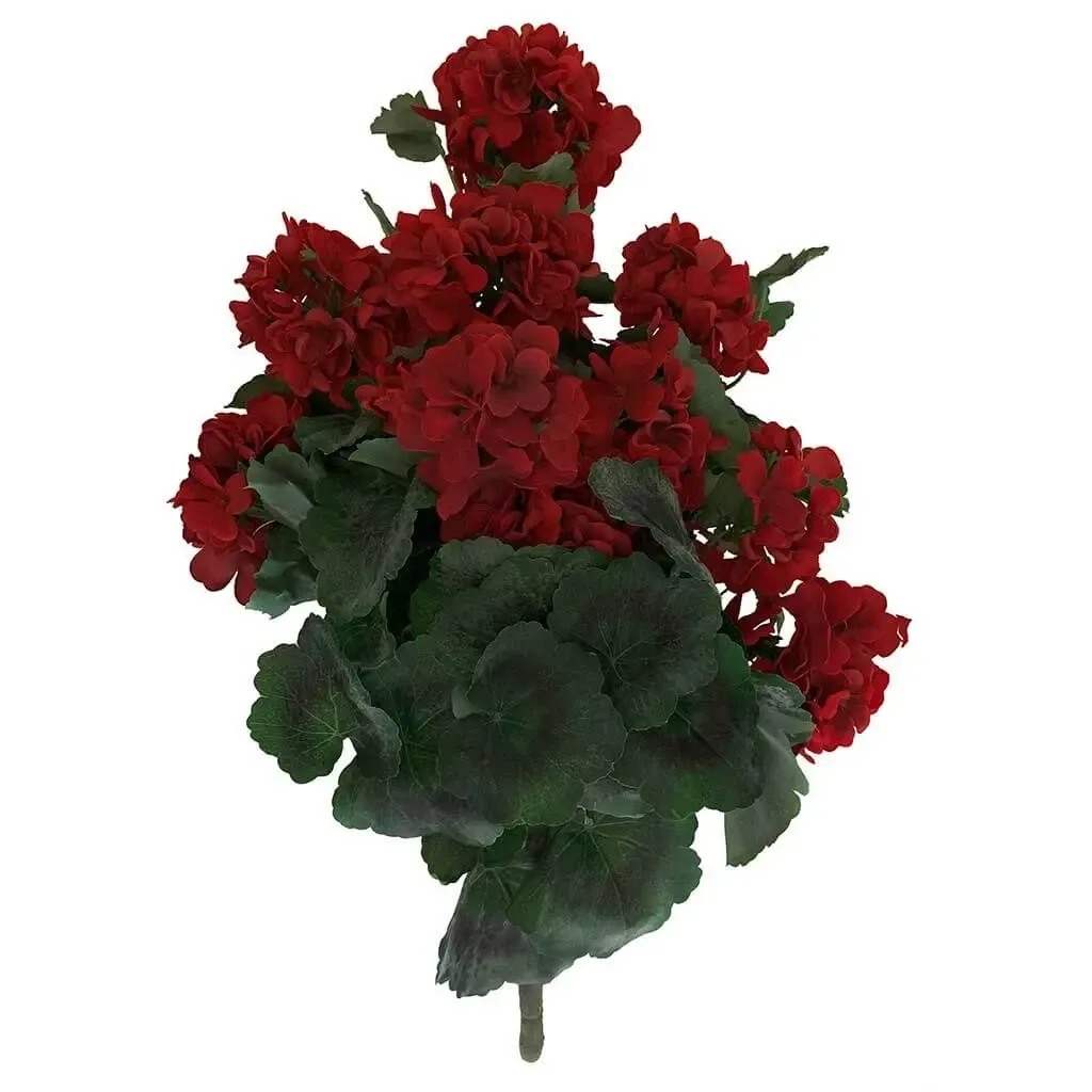 Køb Pelargonie buket, 55cm, kunstig blomst hos Brondsholm.dk