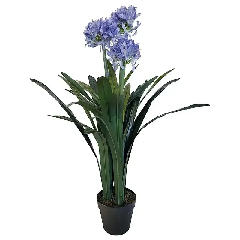 Køb Skærmlilje i sort potte, 96cm, kunstig blomst hos Brondsholm.dk