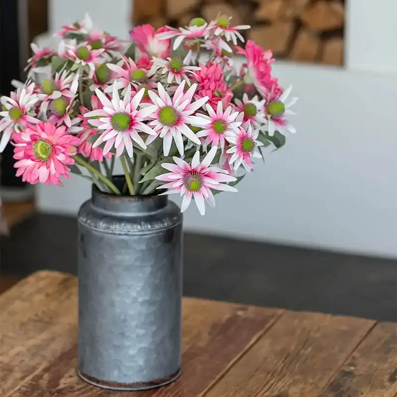 Køb Solhat, pink, 50cm, kunstig blomst hos Brondsholm.dk