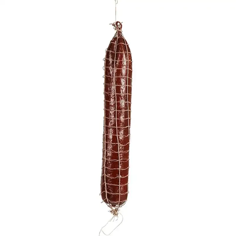 Køb Spegepølse / Salami med net, kunstig mad hos Brondsholm.dk