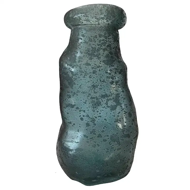Køb Vase - simplicity - H25cm, Frostet blå hos Brondsholm.dk
