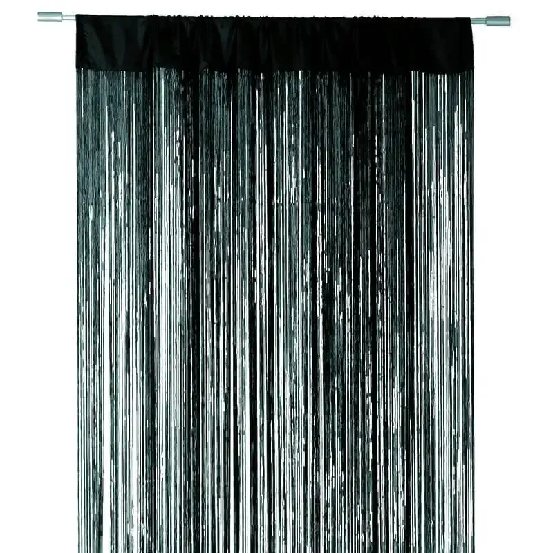Køb Wave Trådgardin, 100x250cm sort hos Brondsholm.dk