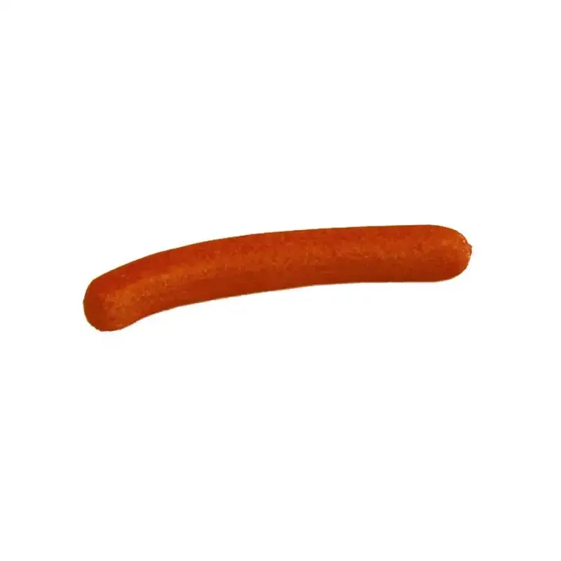 Kunstig pølse (frankfurter) i plast - kunstige fødevarer til