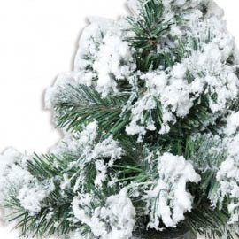 Kunstigt juletræ med sne | Smukke & holdbare
