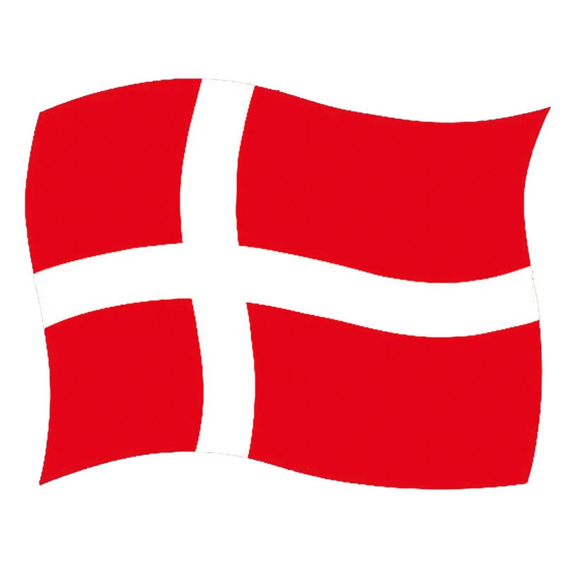 Selvklæbende flag med Dannebrog til vinduer og vægge