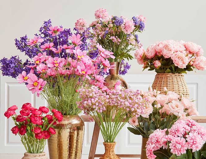 Blomster i vaser