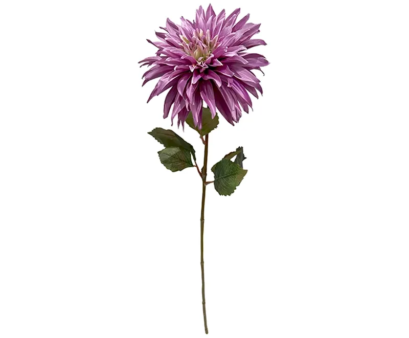 kunstig lilla dahlia, georgine i plast