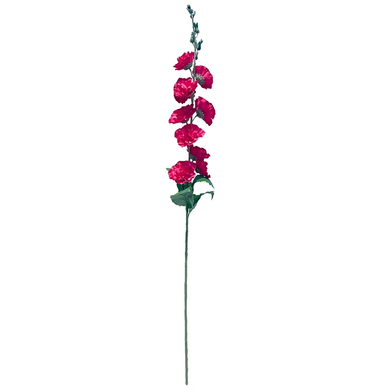 kunstig pink farvet stokrose
