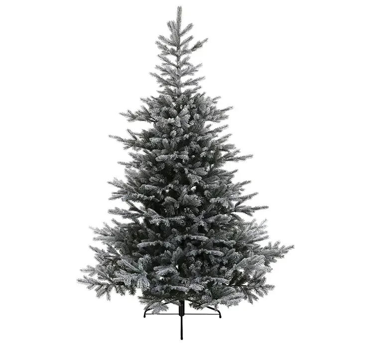 Kunstig grantræ juletræ tilsneet med metalfod