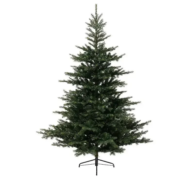 Kunstig gran juletræ grandis af plast i grøn