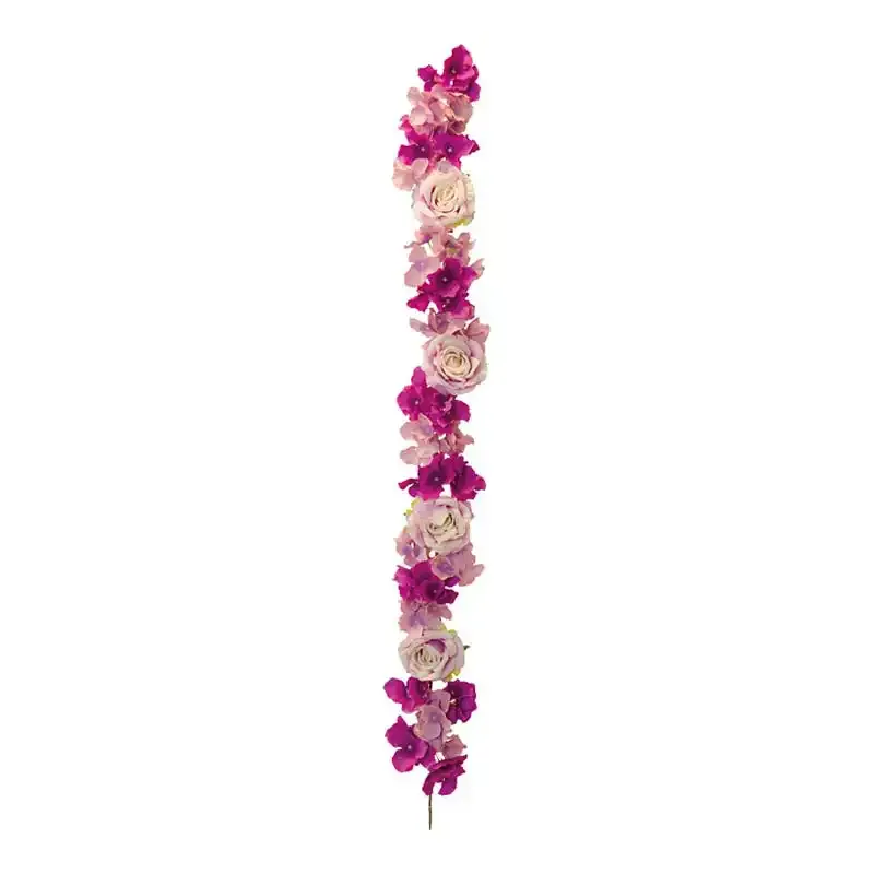 Kunstig blomster ranke i lilla nuancer